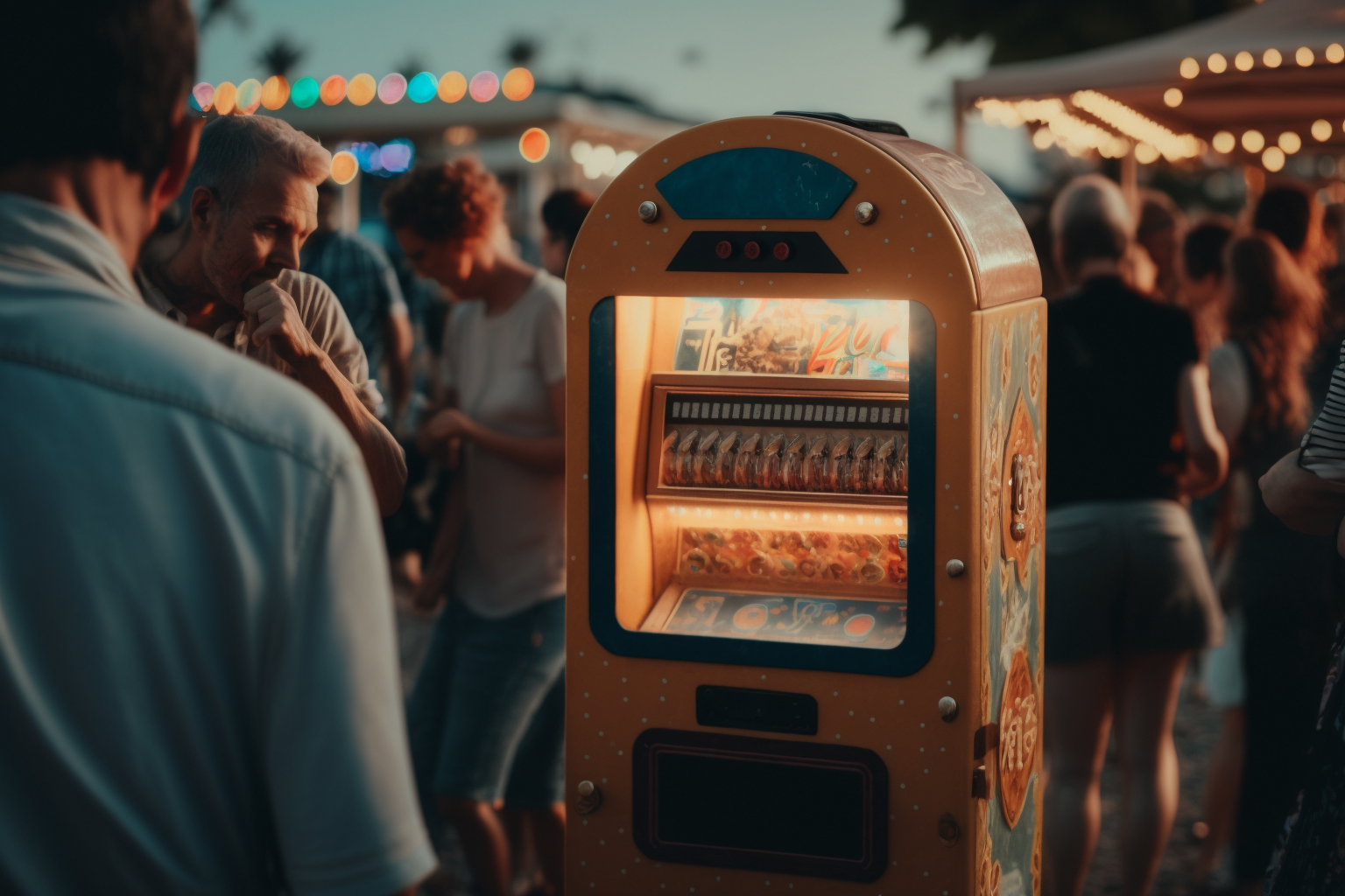 Игровой автомат на фестивале